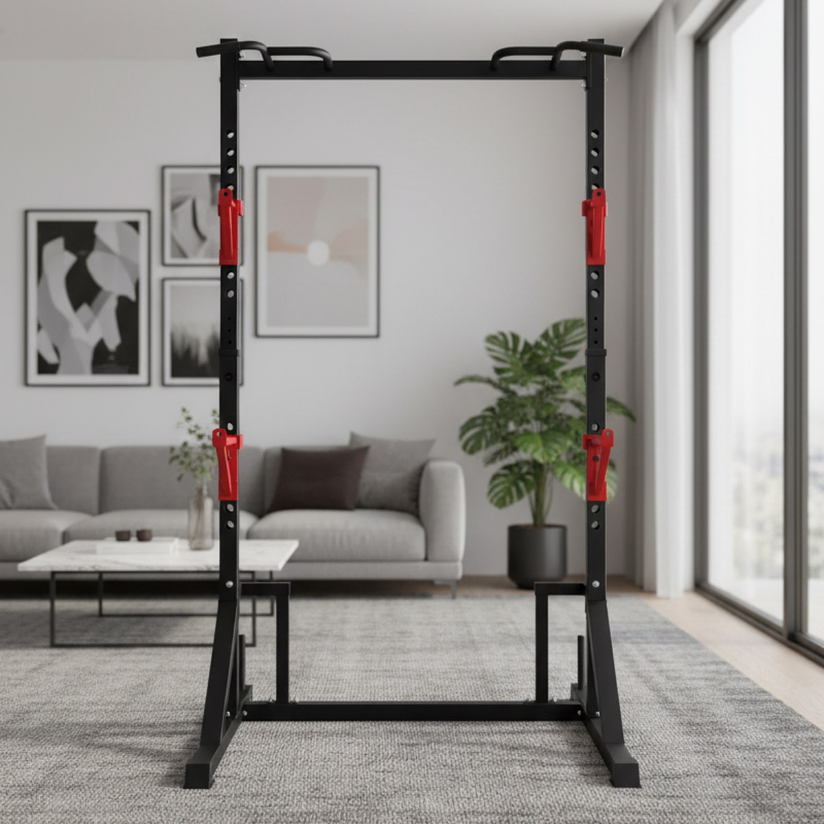 Adjustable Power Rack with Pul - Pull Up Bar review and price