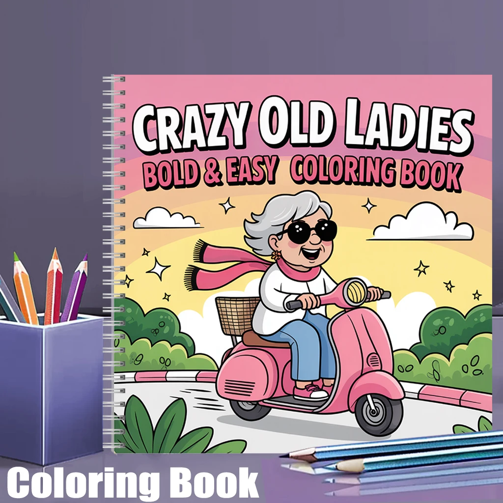 Crazy Old Ladies Coloring Book - Chalk Bag review and price