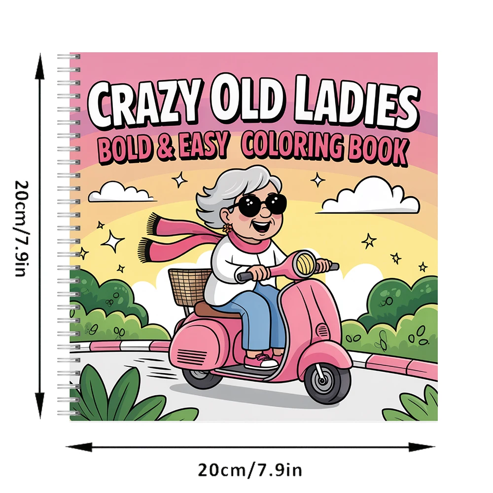 Crazy Old Ladies Coloring Book - Chalk Bag review and price