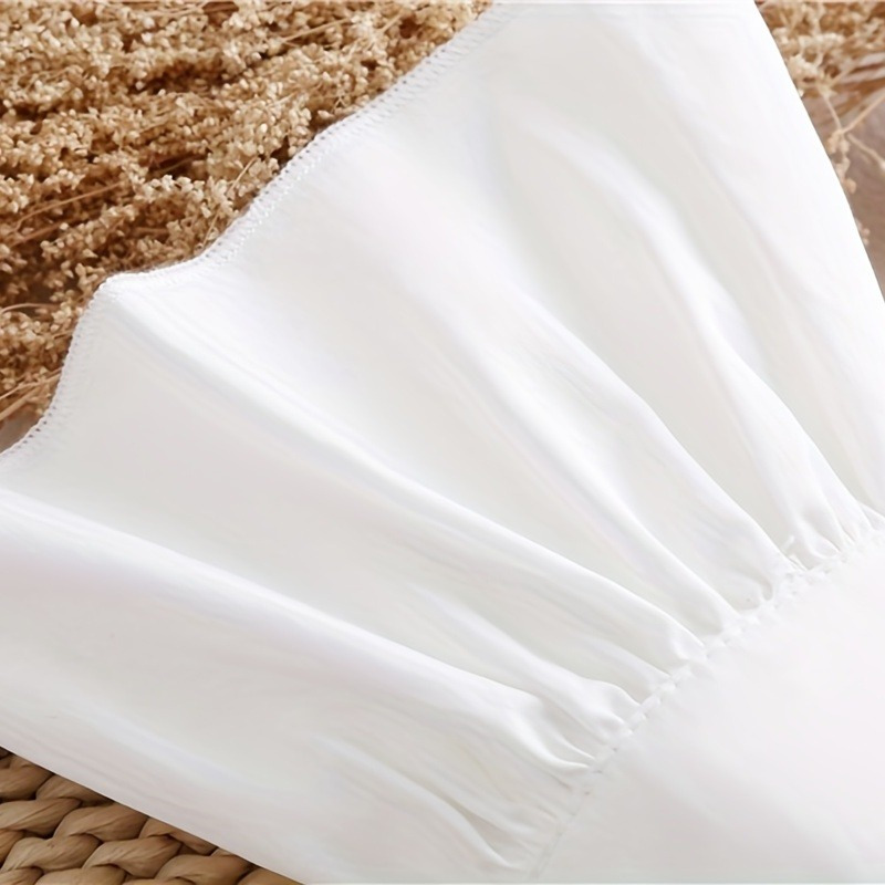 2pcs Ruffles Simple White Cuff - Wrist Wraps review and price